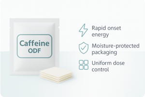 Caffeine oral film for energy