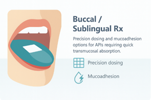 Buccal and sublingual ODF for prescription